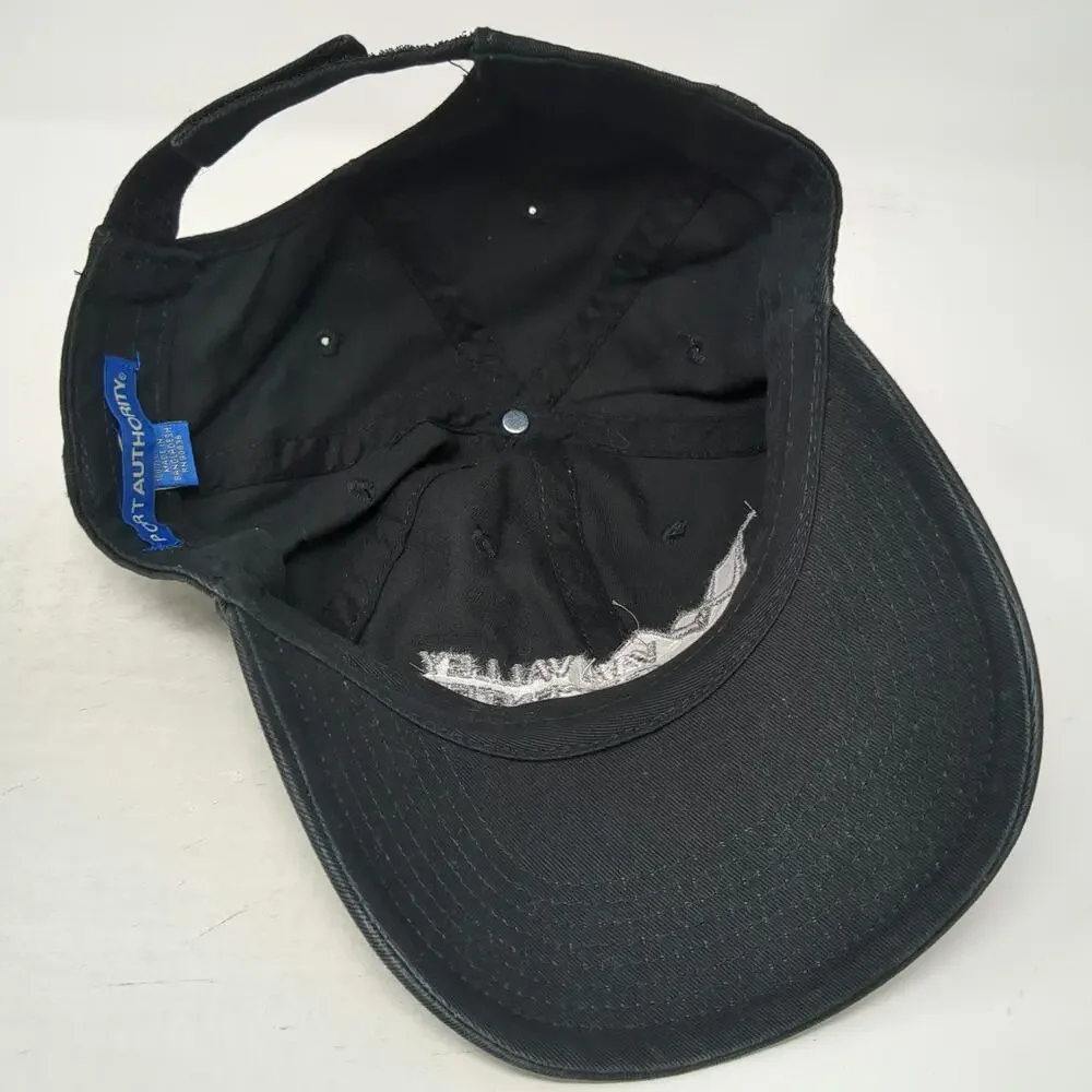 Port Authority Baseball Cap Black One Size Vail Valley Jet Center Strapback Hat